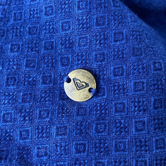 Roxy Navy Tank Top with Embroidered Trim boho - medium - Picture 5 of 8